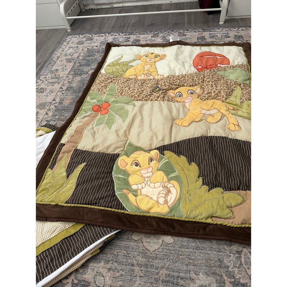 Vintage Disney Lion King Crib Bedding Set